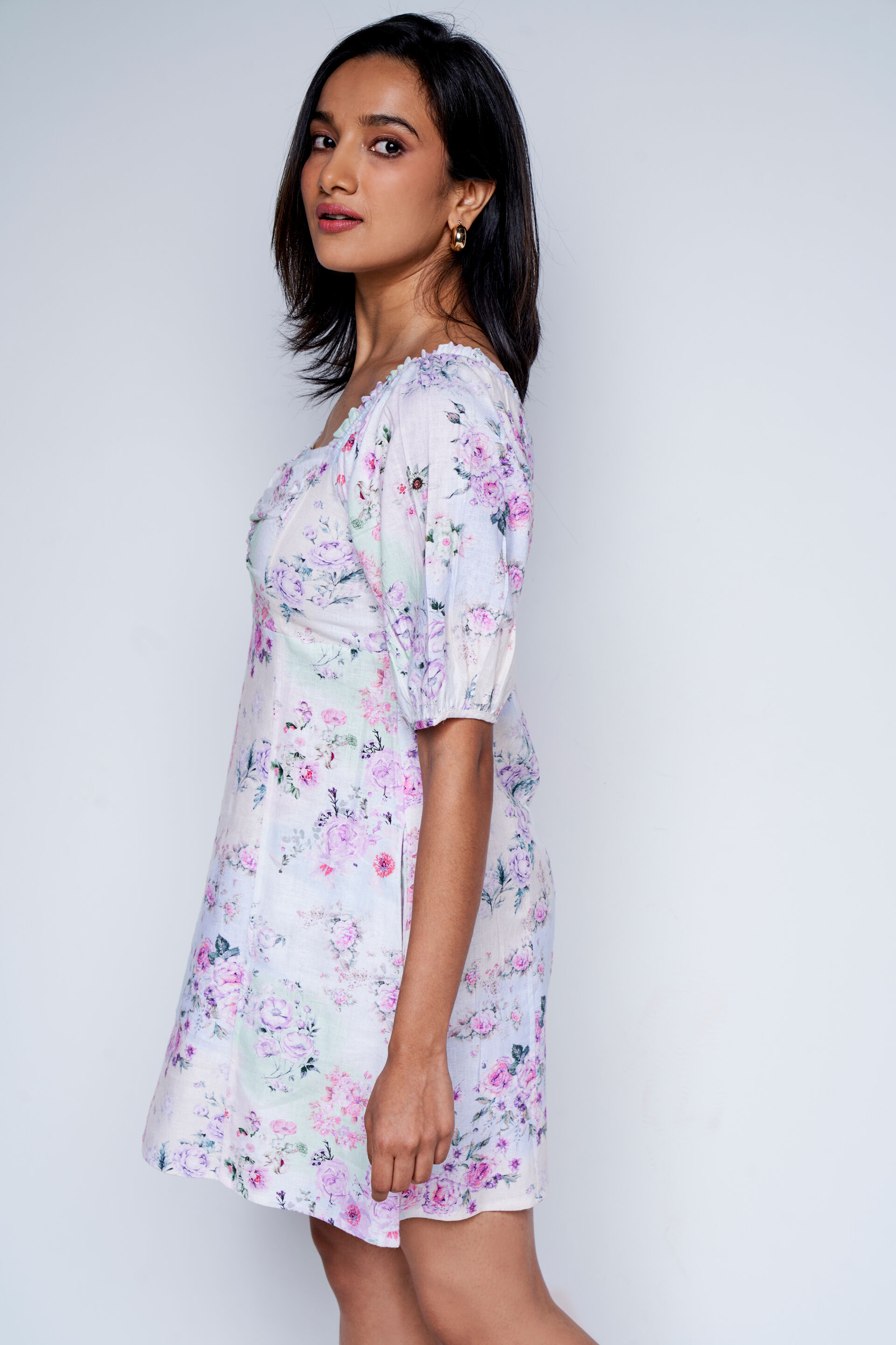 Multi Flower-ist Dress, Multi Color, image 4